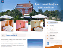 Tablet Screenshot of apartments-kukljica.com